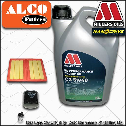 SERVICE KIT for AUDI Q2 8V 1.0 TFSI OIL AIR FILTER with EE 5w40 OIL (2016-2020)