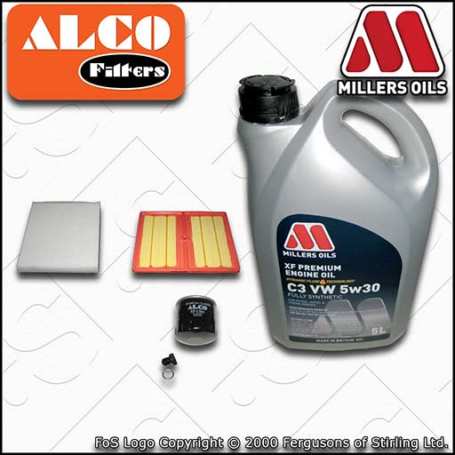 SERVICE KIT for AUDI A1 8X 1.0 TFSI OIL AIR CABIN FILTERS wth XF OIL (2015-2018)