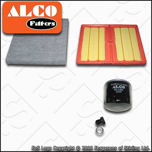 SERVICE KIT for AUDI A3 8V 1.0 TFSI ALCO OIL AIR CABIN FILTERS (2015-2018)