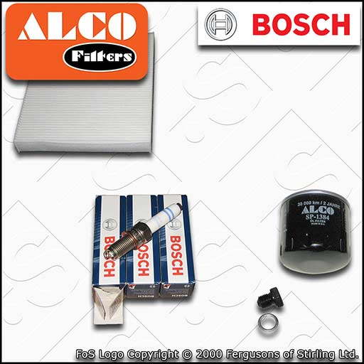 SERVICE KIT for AUDI A1 8X 1.0 TFSI OIL CABIN FILTERS SPARK PLUGS (2015-2018)