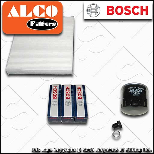 SERVICE KIT for AUDI A1 8X 1.0 TFSI OIL CABIN FILTERS SPARK PLUGS (2015-2018)