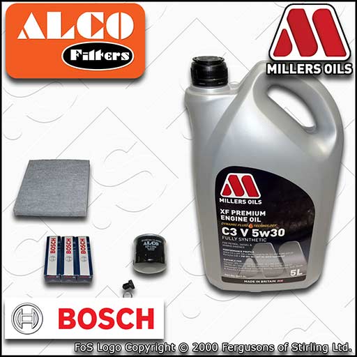 SERVICE KIT for AUDI Q2 8V 1.0 TFSI OIL CABIN FILTER PLUGS +5w30 OIL (2016-2020)