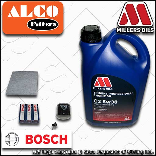 SERVICE KIT for AUDI Q2 8V 1.0 TFSI OIL CABIN FILTER PLUGS +5w30 OIL (2016-2020)