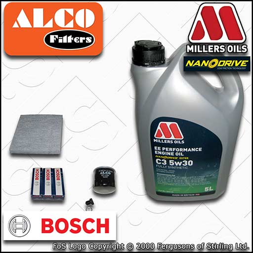 SERVICE KIT for AUDI Q2 8V 1.0 TFSI OIL CABIN FILTER PLUGS +5w30 OIL (2016-2020)