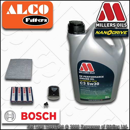 SERVICE KIT for SEAT LEON 5F 1.2 1.4 TSI OIL CABIN FILTER PLUGS +OIL (2012-2020)