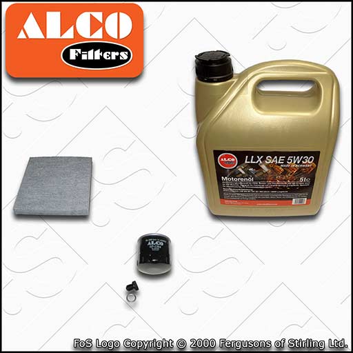 SERVICE KIT for AUDI Q2 (GA) 1.4 TFSI OIL CABIN FILTERS +C3 5w30 OIL (2016-2017)