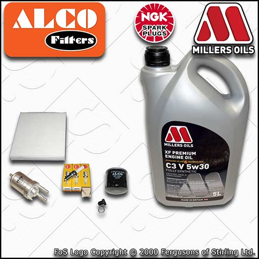 SERVICE KIT for VW POLO MK5 6C 6R 1.0 OIL FUEL CABIN FILTER PLUGS +OIL 2014-2017