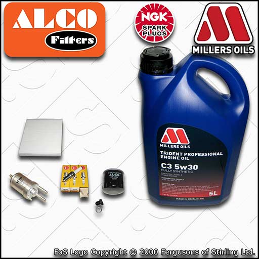 SERVICE KIT for VW POLO MK5 6C 6R 1.0 OIL FUEL CABIN FILTER PLUGS +OIL 2014-2017