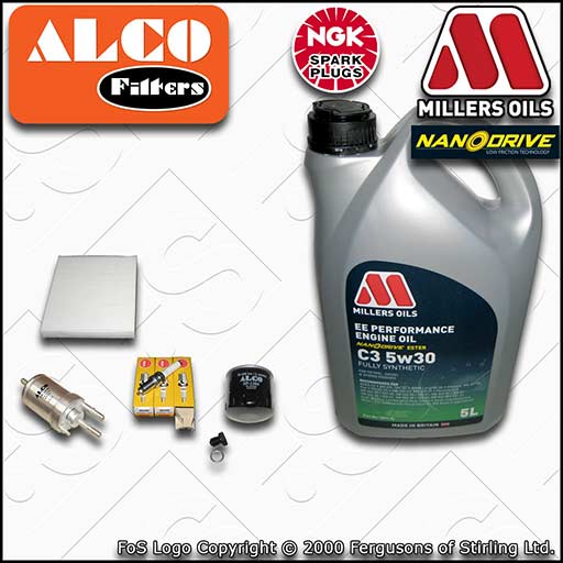 SERVICE KIT for VW POLO MK5 6C 6R 1.0 OIL FUEL CABIN FILTER PLUGS +OIL 2014-2017