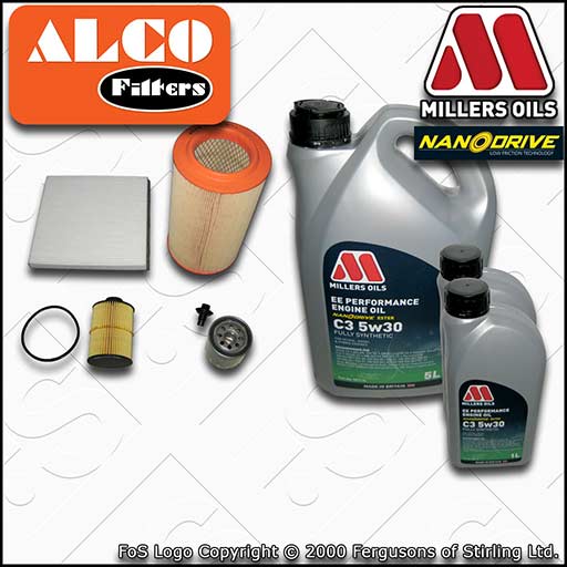 SERVICE KIT for PEUGEOT BOXER 2.2 HDI OIL AIR FUEL CABIN FILTER +OIL (2013-2016)