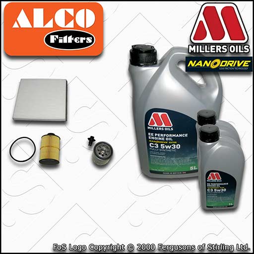 SERVICE KIT for PEUGEOT BOXER 2.2 HDI OIL FUEL CABIN FILTERS +EE OIL (2013-2016)