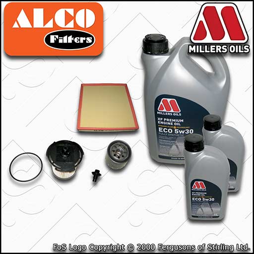 SERVICE KIT for FORD TRANSIT MK8 2.2 TDCI FWD OIL AIR FUEL FILTER +OIL 2013-2018