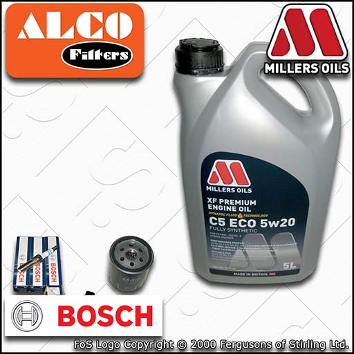 SERVICE KIT for FORD FIESTA MK8 1.0 ECOBOOST OIL FILTER PLUGS +OIL (2017-2022)