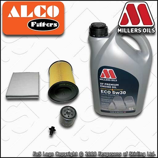 SERVICE KIT FORD FOCUS MK3 1.6 PETROL OIL AIR CABIN FILTERS +ECO OIL (2012-2018)