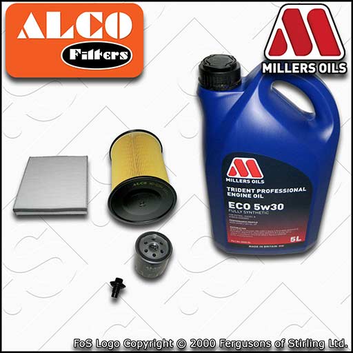 SERVICE KIT FORD FOCUS MK3 1.6 PETROL OIL AIR CABIN FILTERS +ECO OIL (2012-2018)