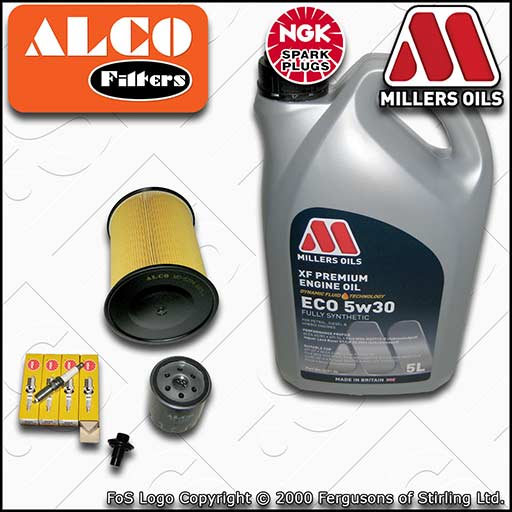 SERVICE KIT FORD FOCUS MK3 1.6 PETROL OIL AIR FILTERS PLUGS +ECO OIL (2012-2018)