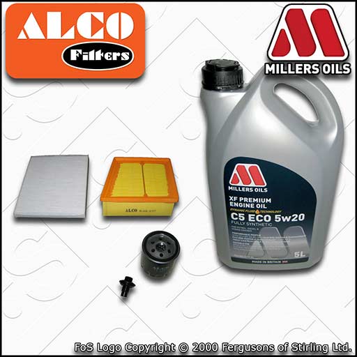 SERVICE KIT for FORD ECOSPORT 1.0 OIL AIR CABIN FILTERS with OIL (2013-2017)