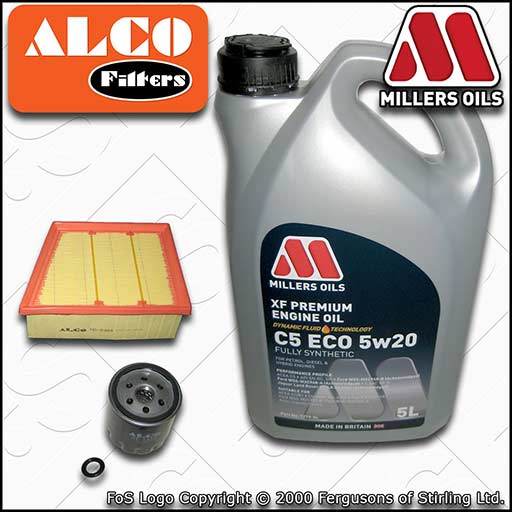 SERVICE KIT for FORD FIESTA MK8 1.0 ECOBOOST OIL AIR FILTERS +OIL (2017-2019)