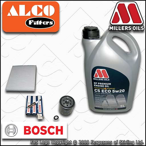 SERVICE KIT for FORD FIESTA MK8 1.0 ECOBOOST OIL CABIN FILTER PLUGS +OIL (17-22)