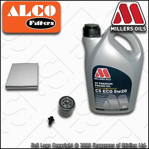 SERVICE KIT for FORD C-MAX 1.0 ECOBOOST OIL CABIN FILTERS with OIL (2012-2018)
