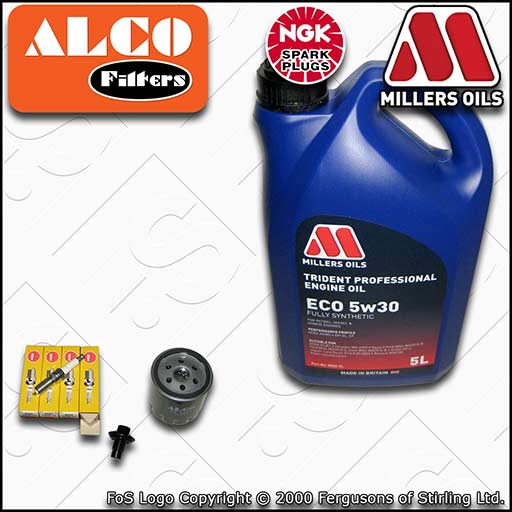 SERVICE KIT FORD FOCUS MK3 1.6 PETROL OIL FILTER PLUGS +ECO OIL (2012-2018)