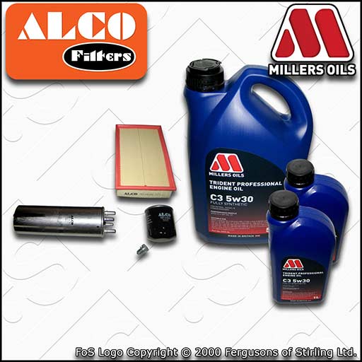 SERVICE KIT for VW TRANSPORTER T5 2.0 BITDI OIL AIR FUEL FILTER +OIL (2009-2015)