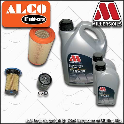 SERVICE KIT for CITROEN RELAY 2.0 BLUEHDI OIL AIR FUEL FILTERS +OIL (2015-2018)
