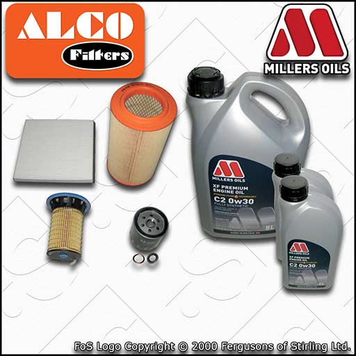 SERVICE KIT for PEUGEOT BOXER 2.0 BLUEHDI OIL AIR FUEL CABIN FILTER +OIL (15-18)