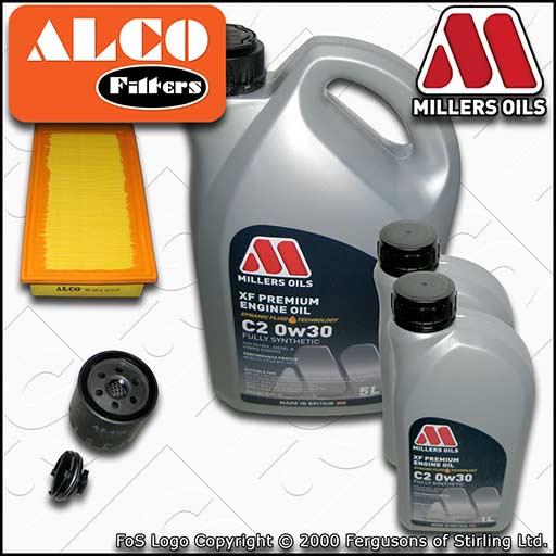 SERVICE KIT for TOYOTA PROACE 2L D4D OIL AIR FILTERS with 7L C2 OIL (2016-2022)