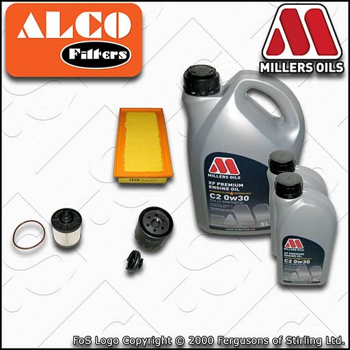 SERVICE KIT for TOYOTA PROACE 2L D4D OIL AIR FUEL FILTER with 7L OIL (2016-2022)