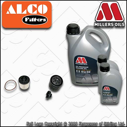 SERVICE KIT for TOYOTA PROACE 2L D4D OIL FUEL FILTERS with 7L C2 OIL (2016-2022)