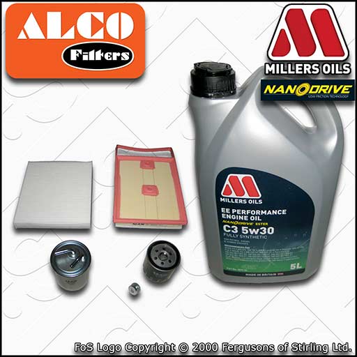 SERVICE KIT for VW POLO MK5 6C 6R 1.4 TDI OIL AIR FUEL CABIN FILTER +OIL (14-17)