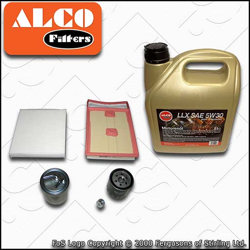 SERVICE KIT for VW POLO MK5 6C 6R 1.4 TDI OIL AIR FUEL CABIN FILTER +OIL (14-17)