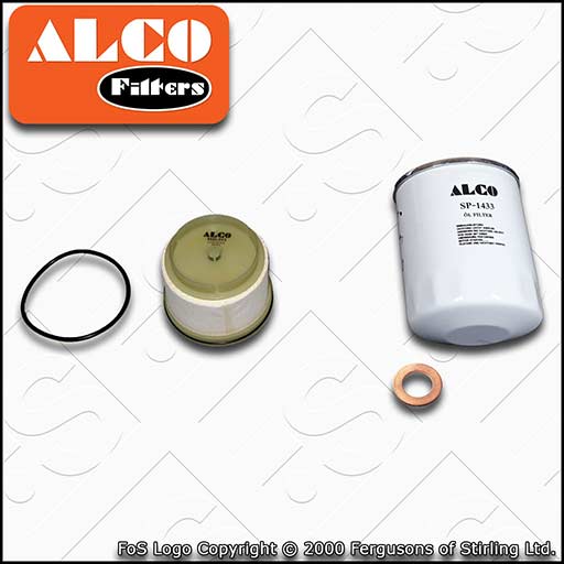 SERVICE KIT for ISUZU D-MAX 2.5 CRDI ALCO OIL FUEL FILTERS (2012-2017)