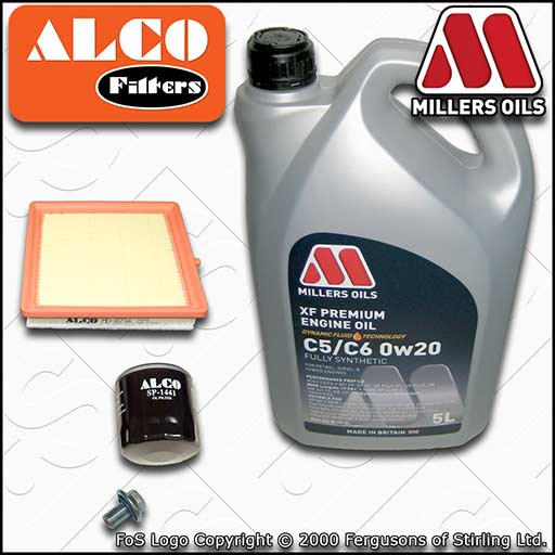 SERVICE KIT for VAUXHALL OPEL ADAM 1.0 OIL AIR FILTERS +OIL (2014-2018)