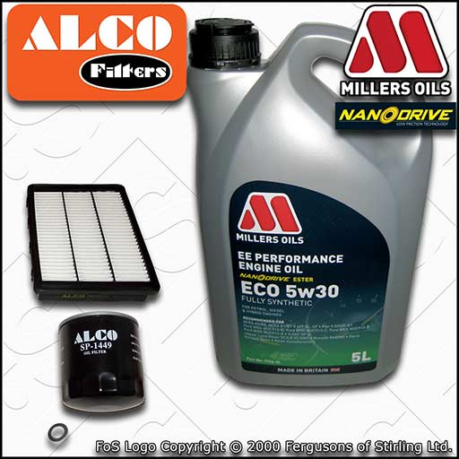 SERVICE KIT for KIA SPORTAGE QL 1.6 OIL AIR FILTERS +EE OIL (2015-2022)