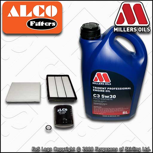 SERVICE KIT for HYUNDAI TUCSON TL 1.6 OIL AIR CABIN FILTERS +OIL (2015-2020)