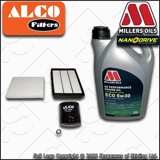 SERVICE KIT for KIA SPORTAGE QL 1.6 OIL AIR CABIN FILTERS +EE OIL (2015-2022)