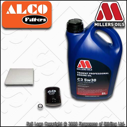 SERVICE KIT for HYUNDAI TUCSON TL 1.6 OIL CABIN FILTERS +OIL (2015-2020)