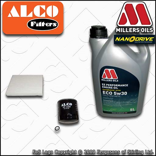 SERVICE KIT for KIA SPORTAGE QL 1.6 OIL CABIN FILTERS +EE OIL (2015-2022)