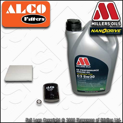 SERVICE KIT for HYUNDAI TUCSON TL 1.6 OIL CABIN FILTERS +EE OIL (2015-2020)