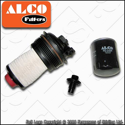 SERVICE KIT for FORD TRANSIT 2.0 ECOBLUE ALCO OIL FUEL FILTERS (2016-2022)