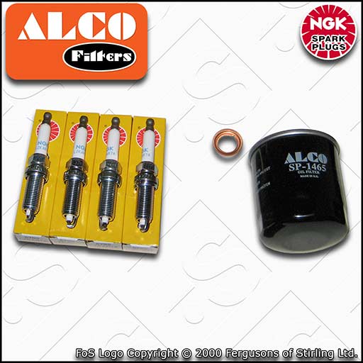SERVICE KIT for DACIA DUSTER 1.6 SCE 115 OIL FILTER SPARK PLUGS (2015-2018)