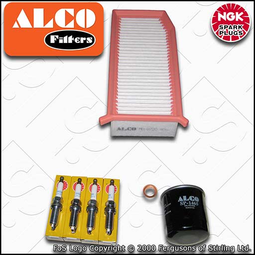 SERVICE KIT for DACIA DUSTER 1.6 SCE 115 OIL AIR FILTERS SPARK PLUGS (2015-2018)