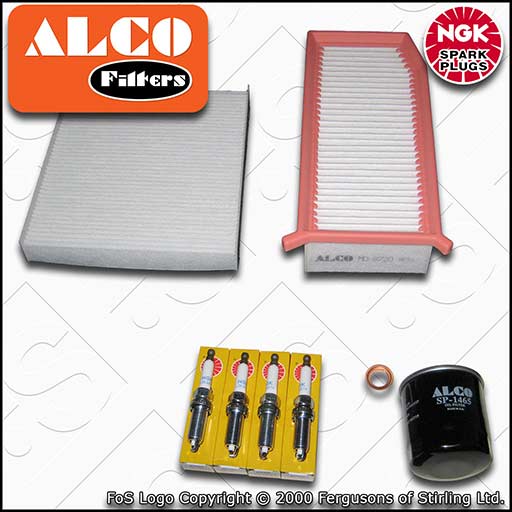SERVICE KIT for DACIA DUSTER 1.6 SCE 115 OIL AIR CABIN FILTERS PLUGS (2017-2022)