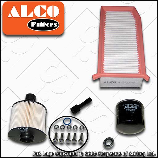 SERVICE KIT for RENAULT CAPTUR 1.5 DCI ALCO OIL AIR FUEL FILTERS (2012-2020)