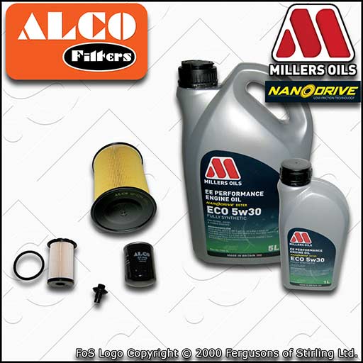 SERVICE KIT for FORD C-MAX 1.8 TDCI OIL AIR FUEL FILTER +EE NANO OIL 2007-2010
