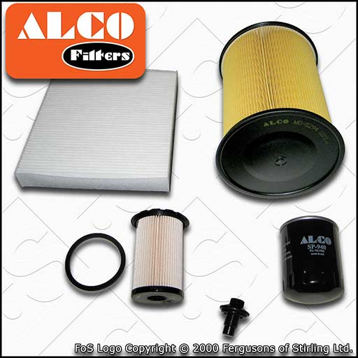 SERVICE KIT for FORD FOCUS MK2 1.8 TDCI ALCO OIL AIR FUEL CABIN FILTER 2007-2010