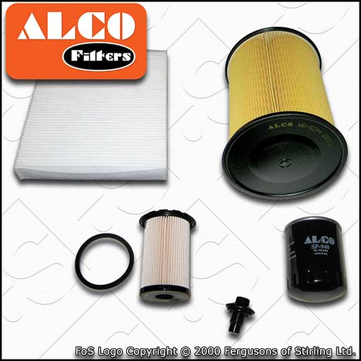 SERVICE KIT for FORD C-MAX 1.8 TDCI ALCO OIL AIR FUEL CABIN FILTERS (2007-2010)