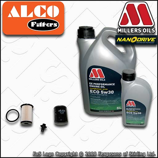 SERVICE KIT for FORD FOCUS C-MAX 1.8 TDCI OIL FUEL FILTERS +EE OIL (2005-2010)